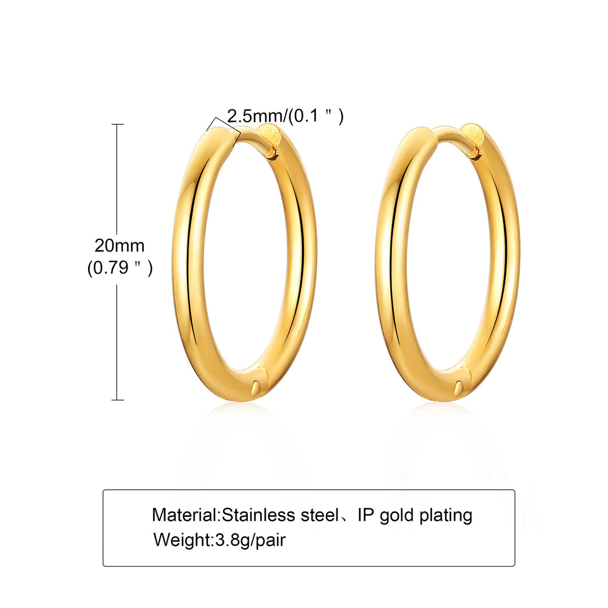 Large Star Hoop Earrings, Silver Color