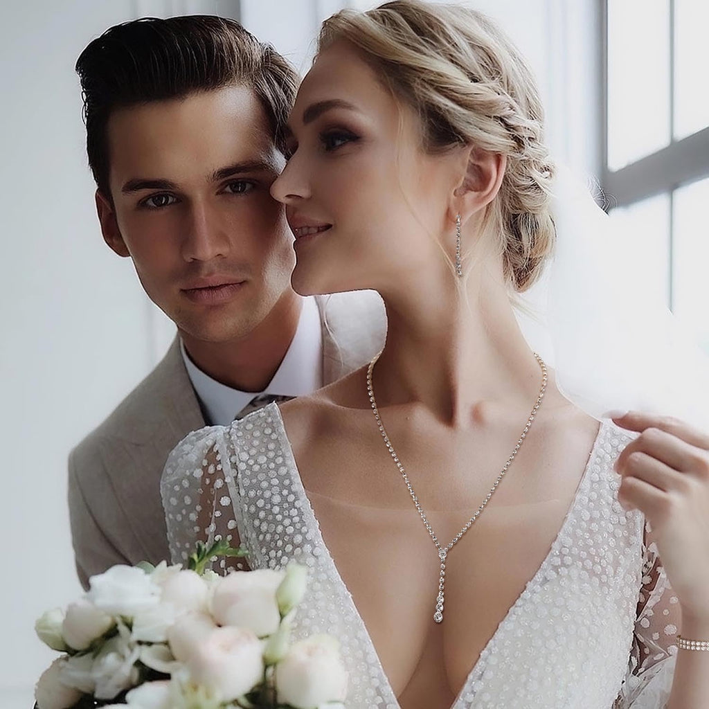 Silver Bridal Jewelry Set